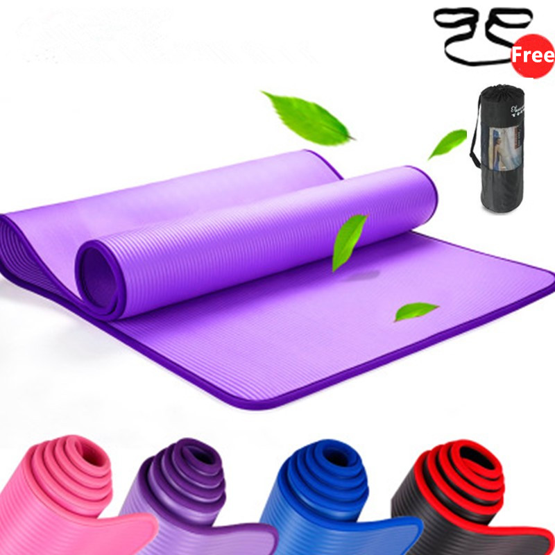 Gymnastics Mat Thick - Esterilla de Yoga Antideslizante de 10mm,