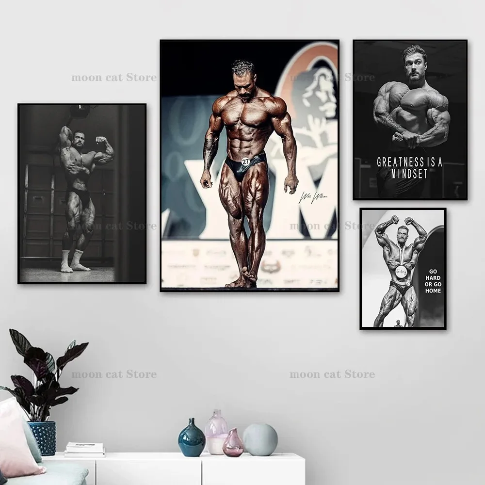 Home Gym On Wall - Pintura en lienzo de Chris Bumstead,