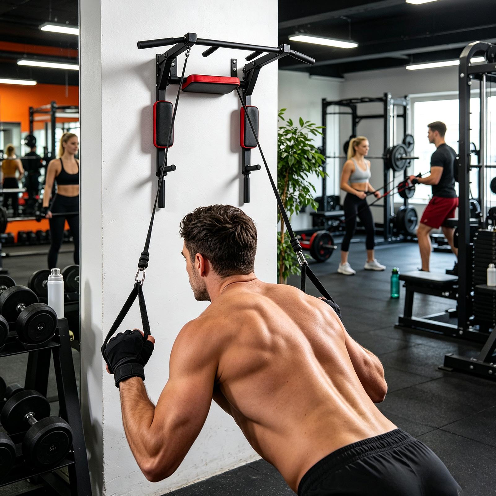 Barra de dominadas multifuncio - Home Gym On Wall reseña y precio