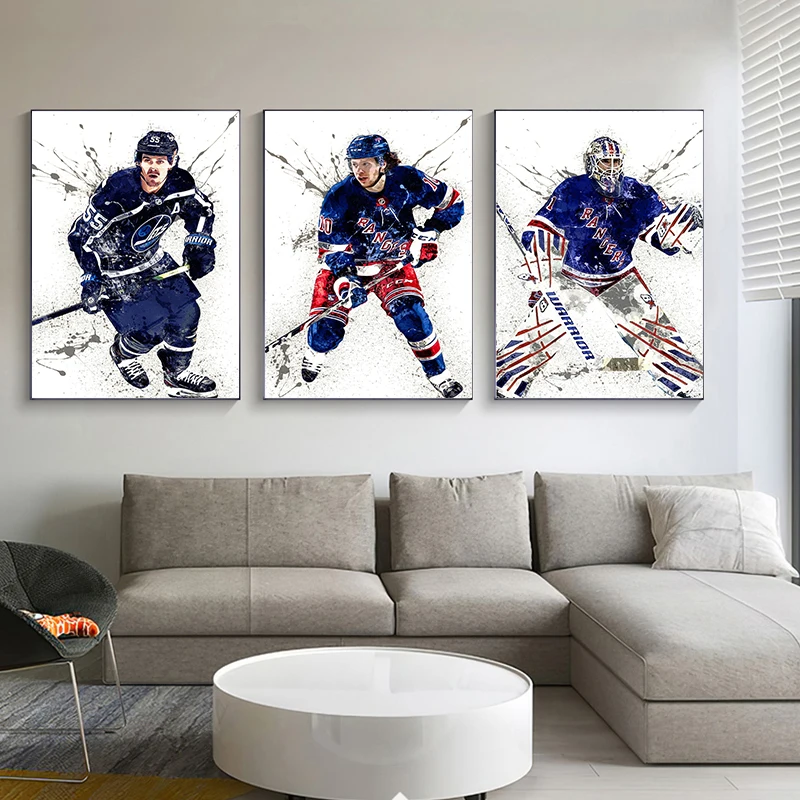 Abstract Ice Hockey Portrait S - Home Gym On Wall reseña y precio