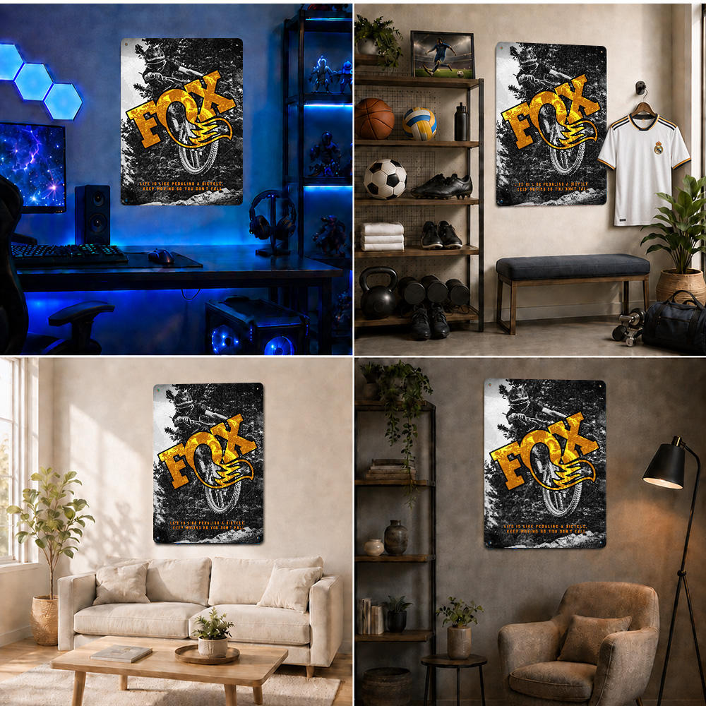 Póster de aluminio con diseño  - Home Gym Outdoor Ideas reseña y precio