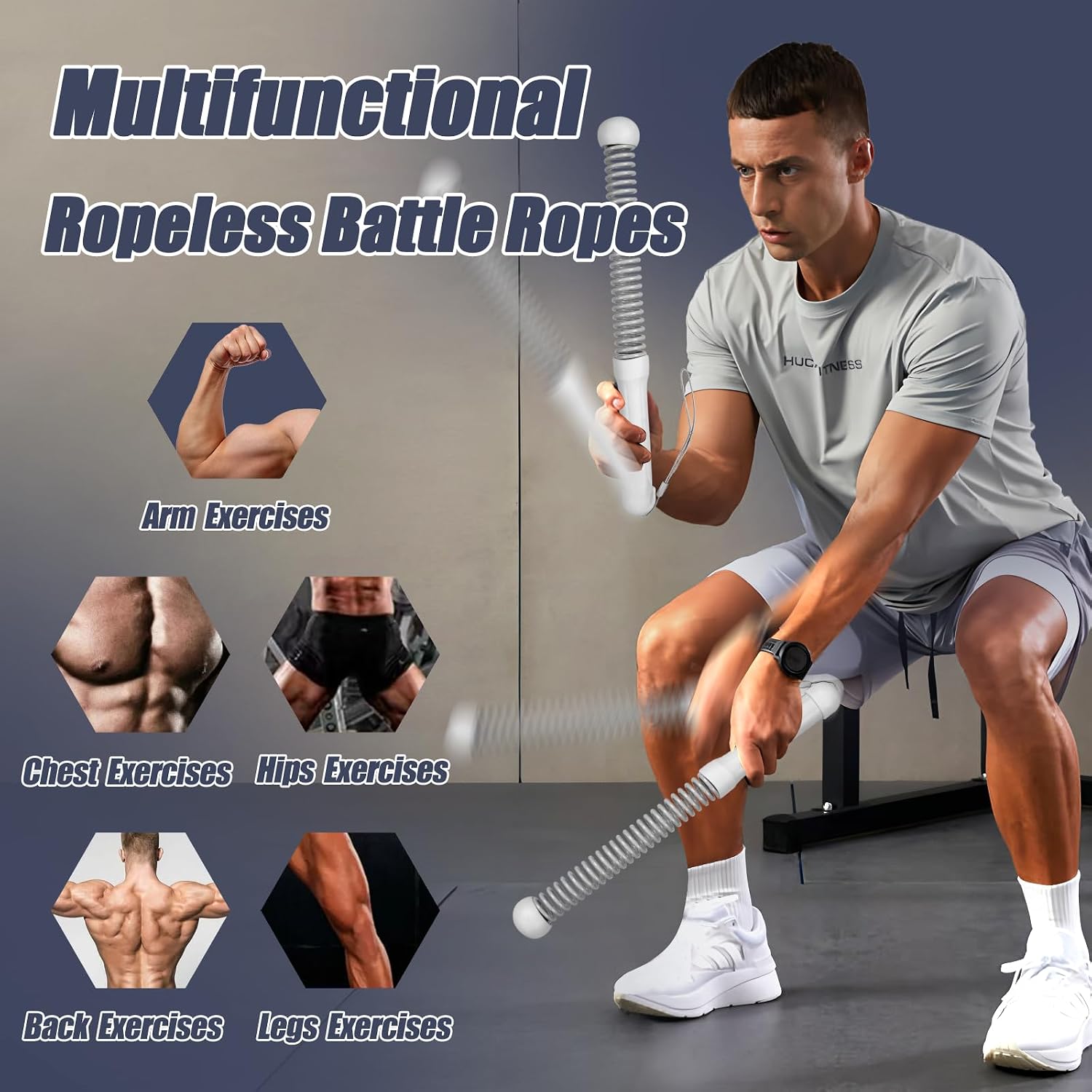 Cuerdas de resistencia sin cab - Home Gym Workout Equipment reseña y precio