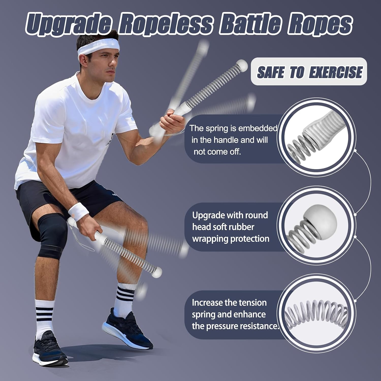 Cuerdas de resistencia sin cab - Home Gym Workout Equipment reseña y precio