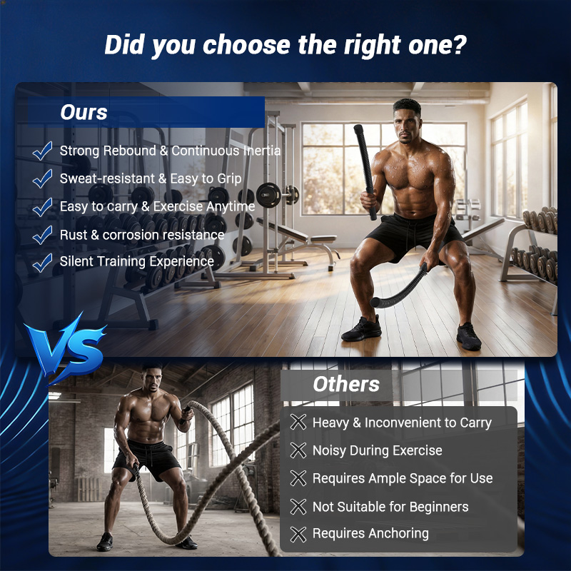 Cuerda de batalla sin cable UM - Home Gym Workout Equipment reseña y precio
