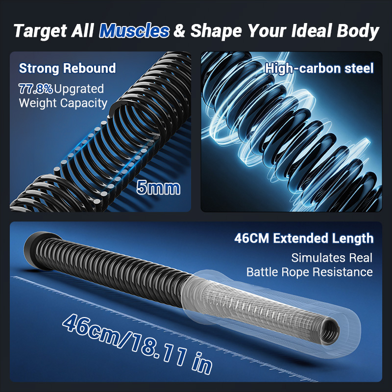 Cuerda de batalla sin cable UM - Home Gym Workout Equipment reseña y precio