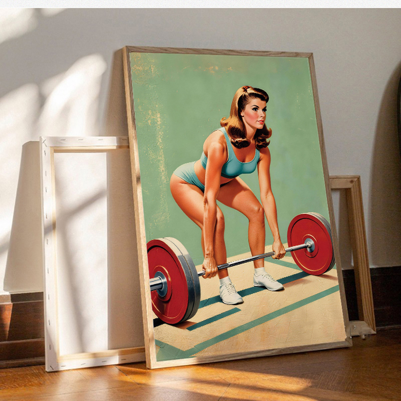 Póster e lienzo impreso, pintu - Home Gym On Wall reseña y precio