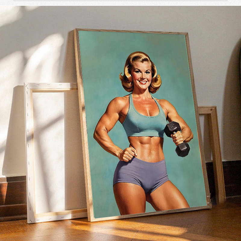 Póster e lienzo impreso, pintu - Home Gym On Wall reseña y precio