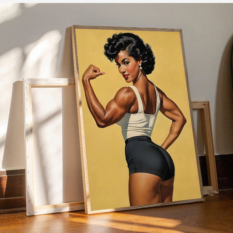 Póster e lienzo impreso, pintu - Home Gym On Wall reseña y precio