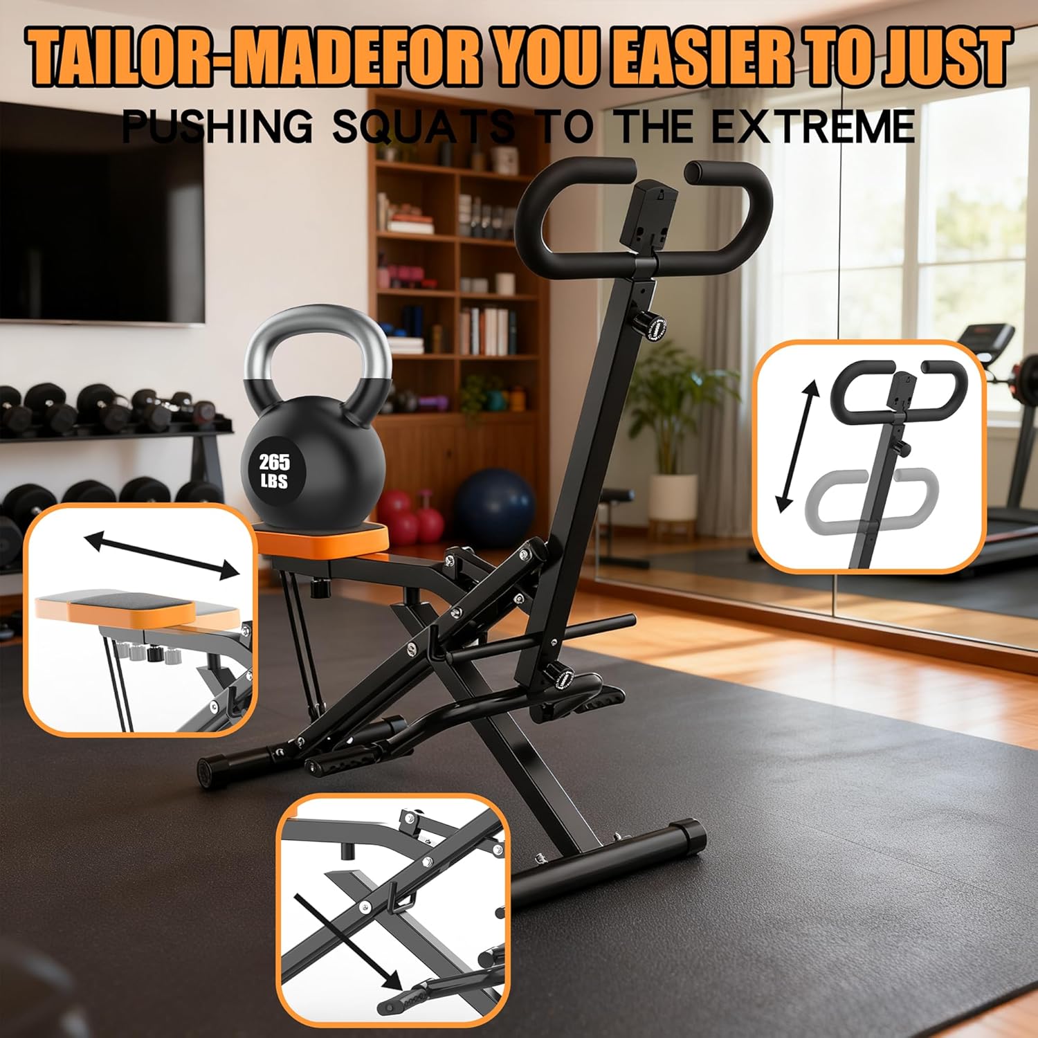 Máquina de Sentadillas para el - Home Gym Hip Thrust Machine reseña y precio