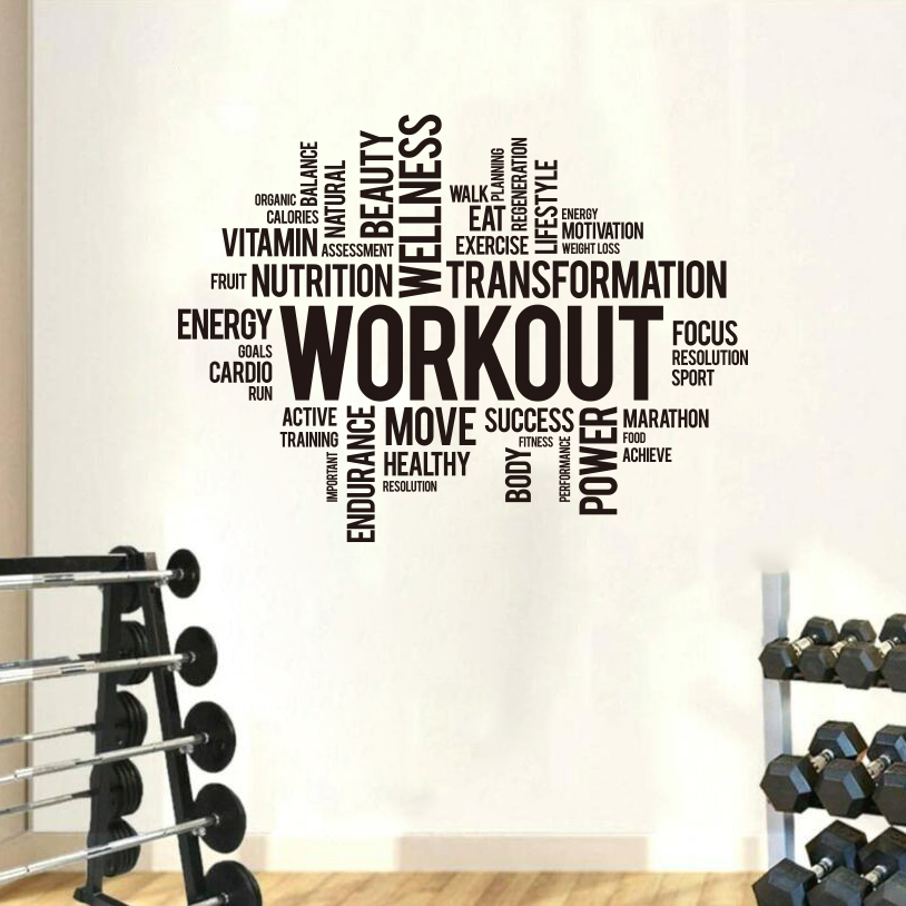 Adhesivo de pared de nube de p - Home Gym On Wall reseña y precio