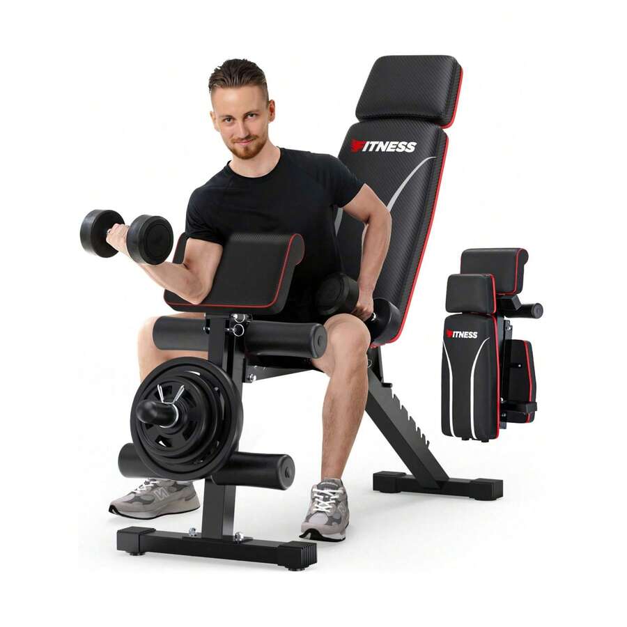 Banco de pesas ajustable en 7  - Home Gym Full Setup reseña y precio