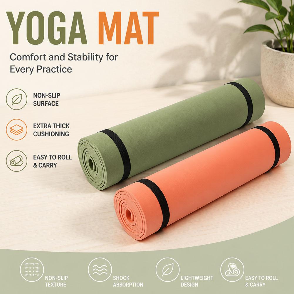 Esterilla de Yoga gruesa antid - Gymnastics Mat Thick reseña y precio