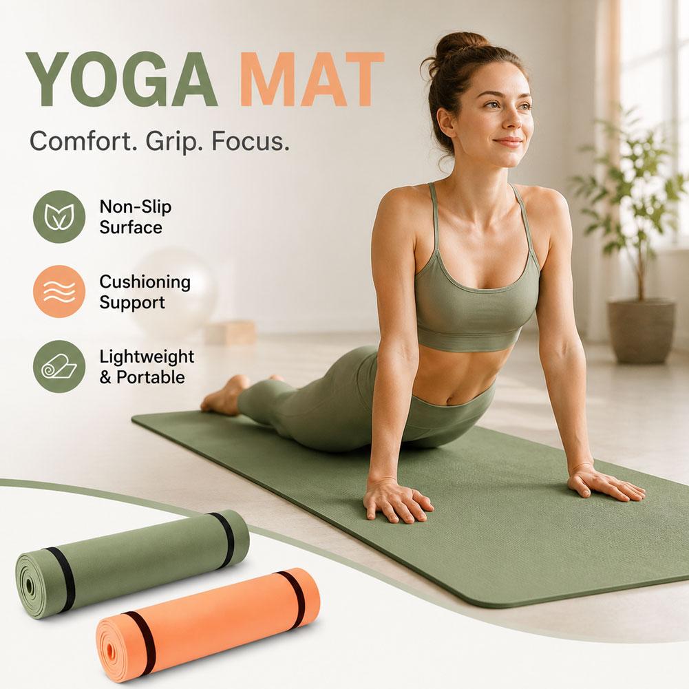 Esterilla de Yoga y Pilates An - Gymnastics Mat Thick reseña y precio
